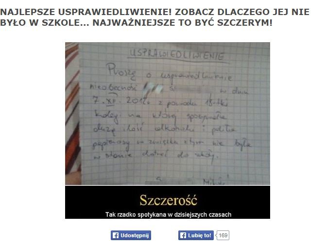 Jak napisać usprawiedliwienie nieobecności Wzór usprawiedliwienia