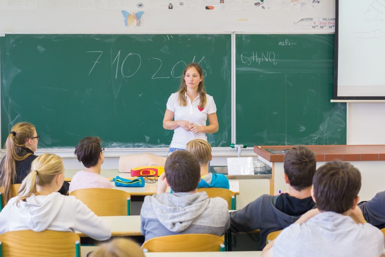 nauczycielka w klasie