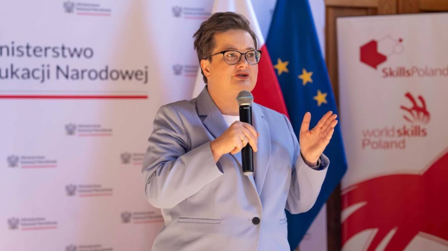 Katarzyna Lubnauer podczas przemówienia Katarzyna Lubnauer podczas przemówienia