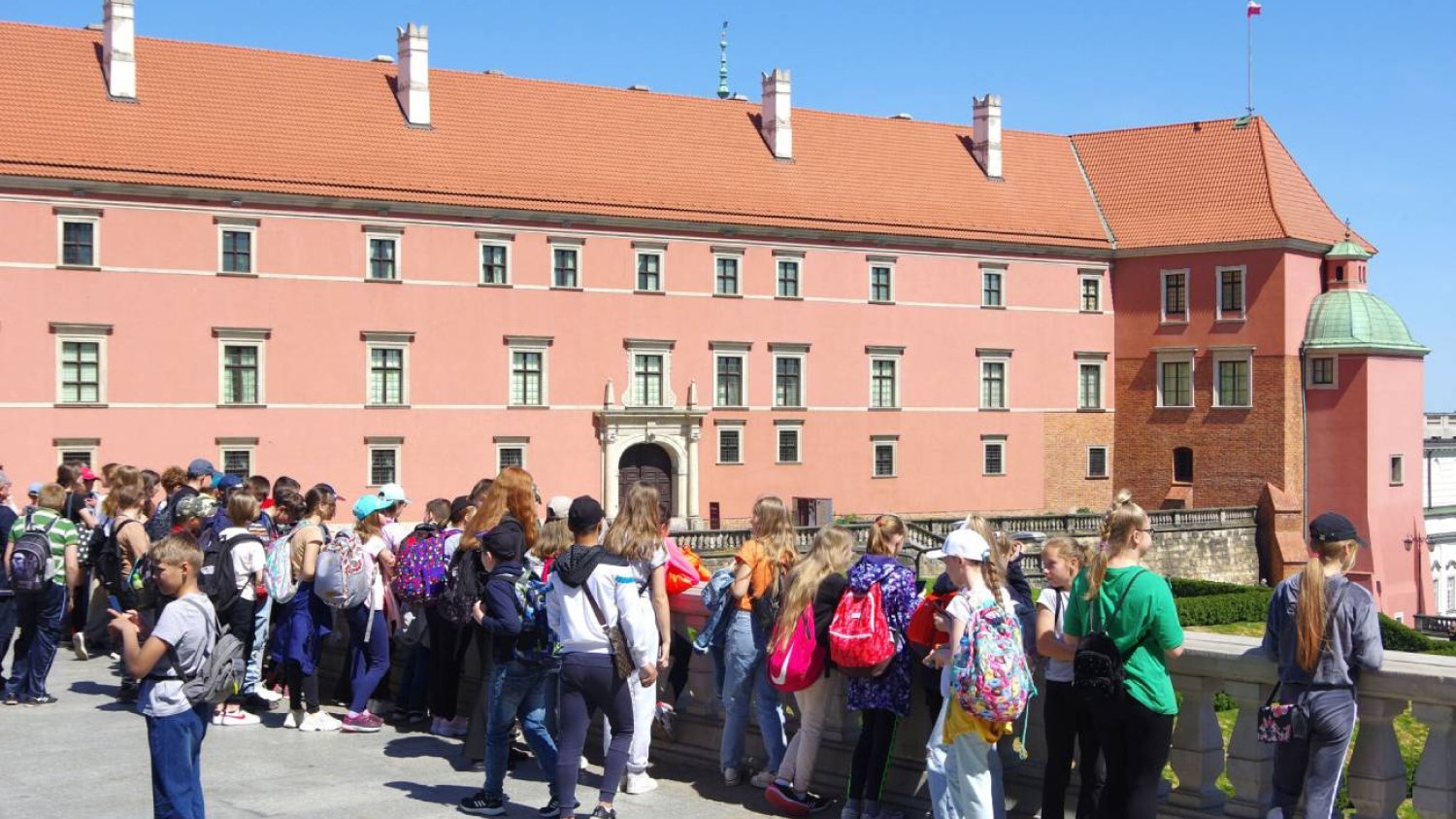 Szkolna wycieczka w Warszawie.