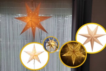 papierowa gwiazda, IKEA, ażurowa gwiazda, gwiazda adwentowa, gwiazda do okna, gwiazda do zawieszenia, dekoracje świąteczne, ozdoby na święta, papierowe gwiazdy z ikei