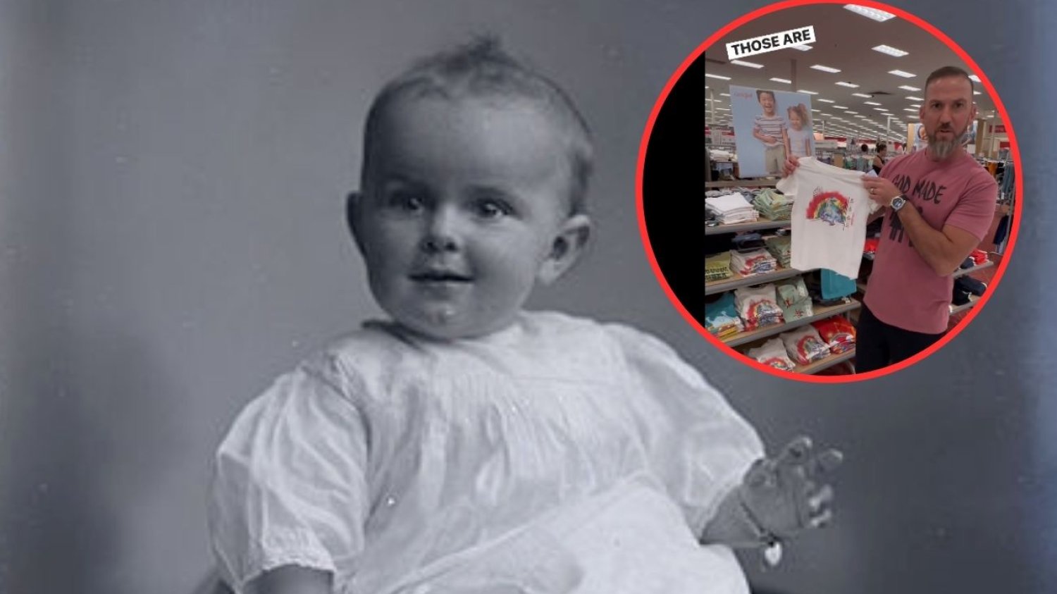 Dziecko ubrane w sukienkę w 1912 roku było normalne.