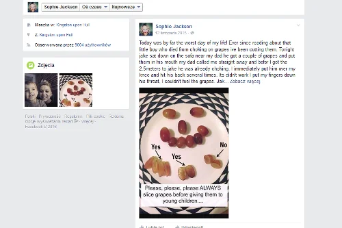 Fot. screen z Facebooka [url=https://www.facebook.com/sophie.jackson.3762584?fref=nf]Sophie Jackson[/url]