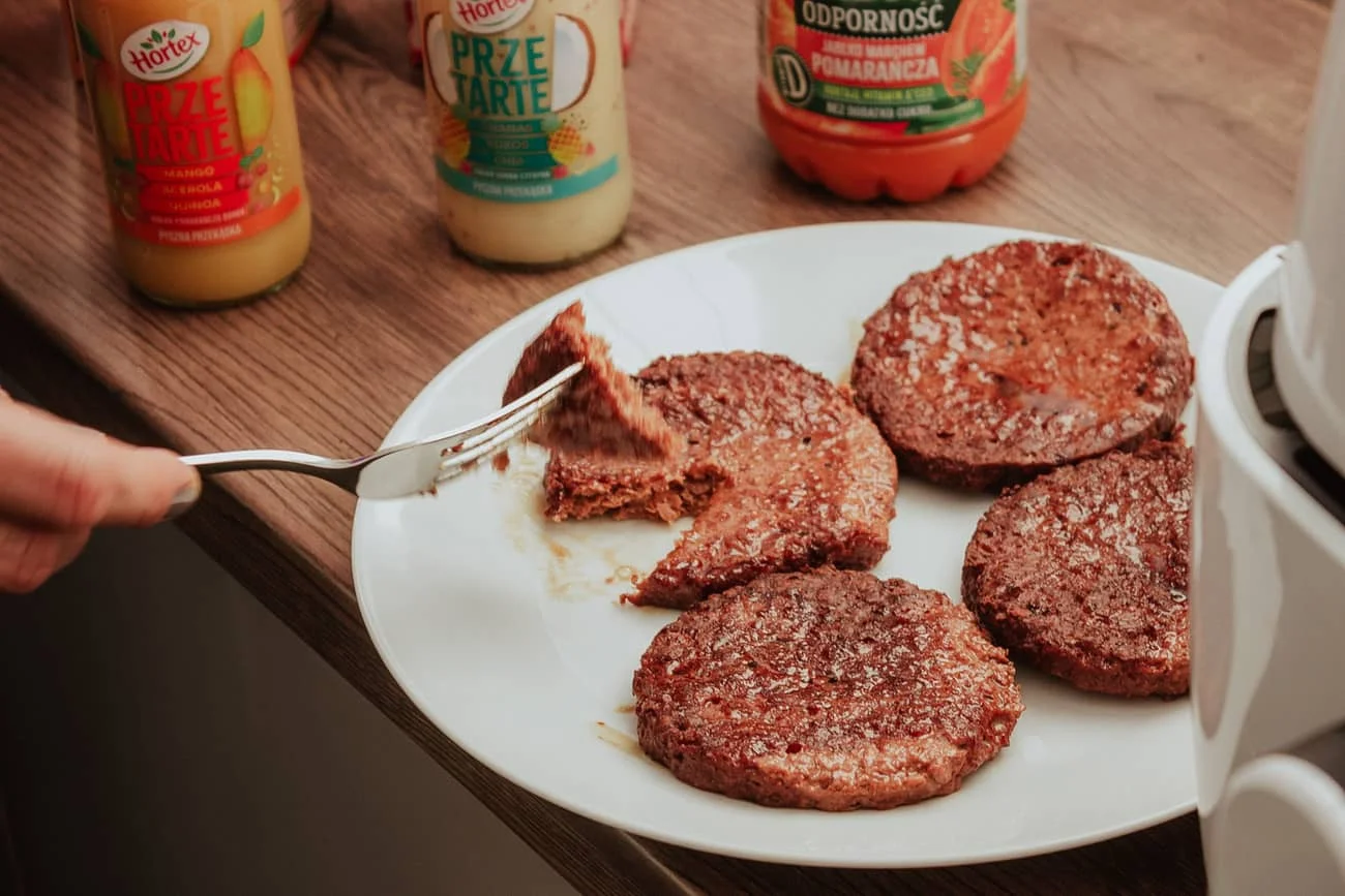 Roślinne burgery sojowe Hortex