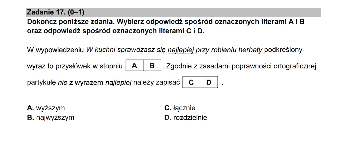 zadanie 17 egzamin ósmoklasisty 2023 język polski