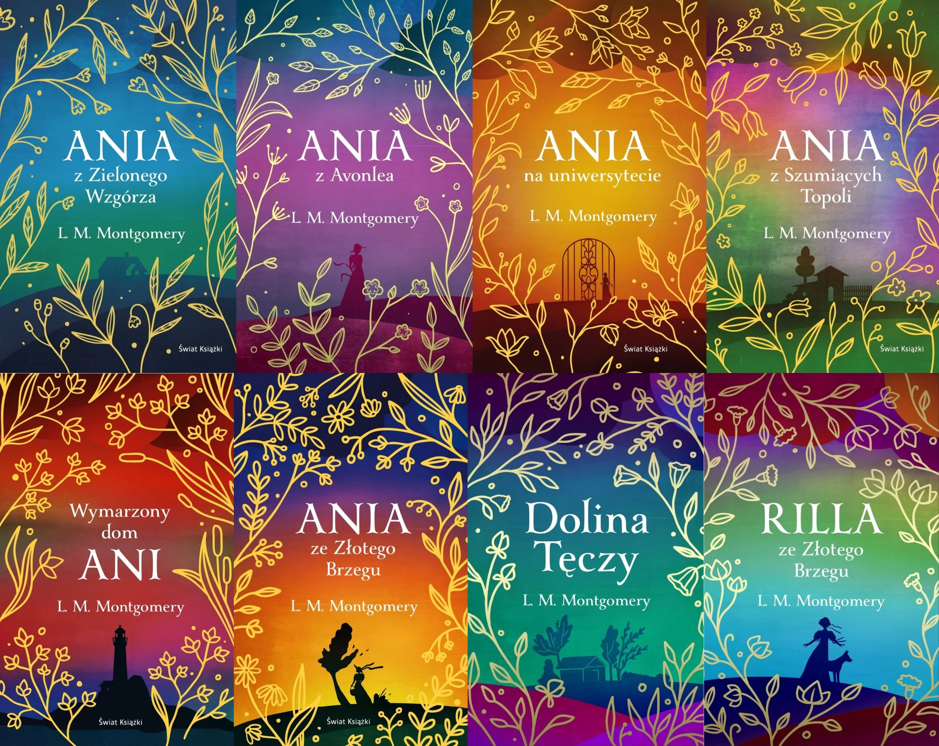 8-tomowy cykl powieściowy L.M. Montgomery o Ani z Zielonego Wzgórza wydany w ramach Ekskluzywnej Kolekcji Klasyki