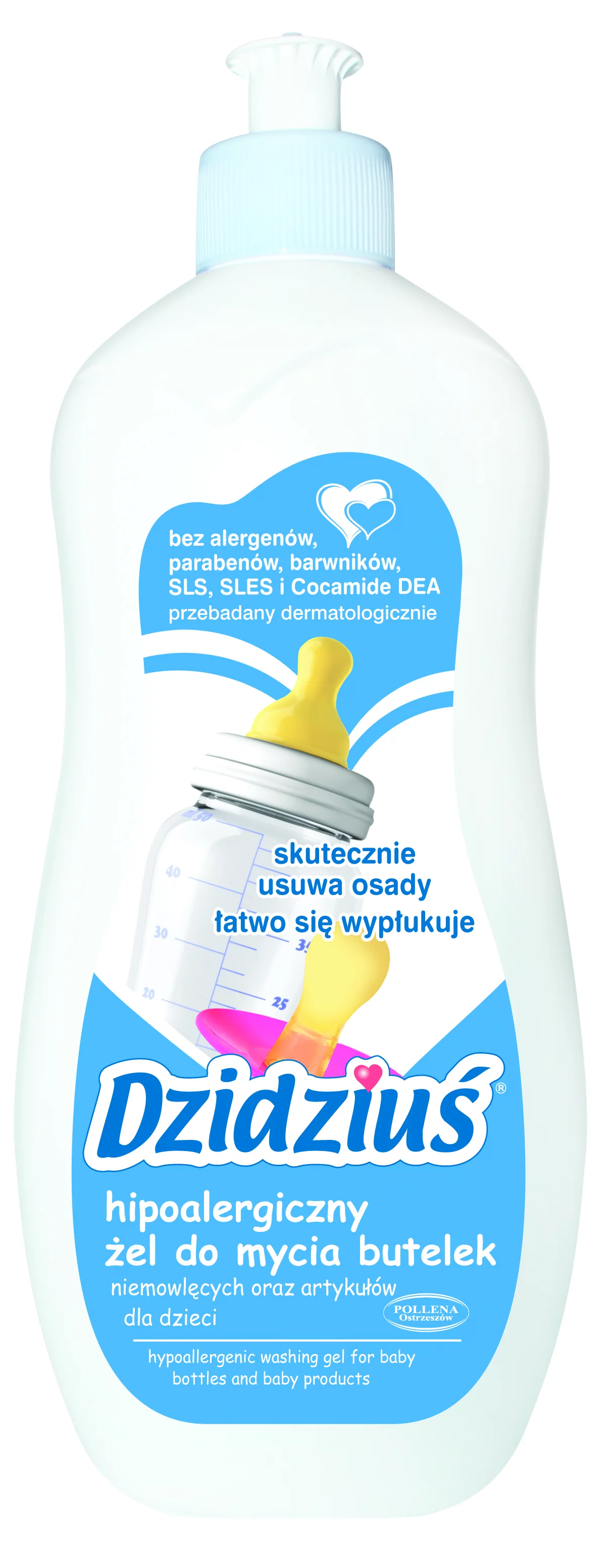 Żel do mycia butelek i smoczków Dzidziuś.