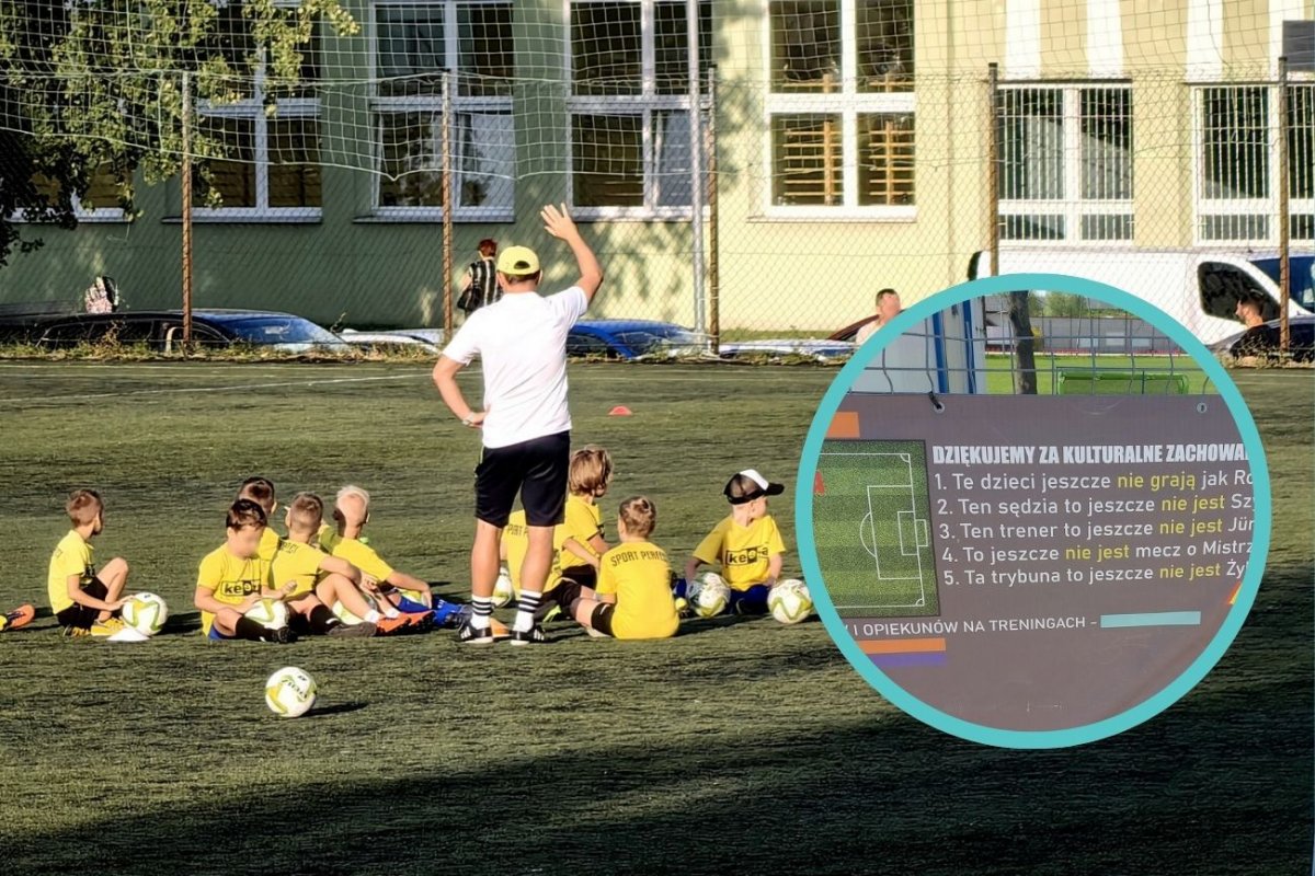 Wychowujemy pokolenie przyszłych Lewandowskich. Plakat to dowód, iż rodzice mają problem