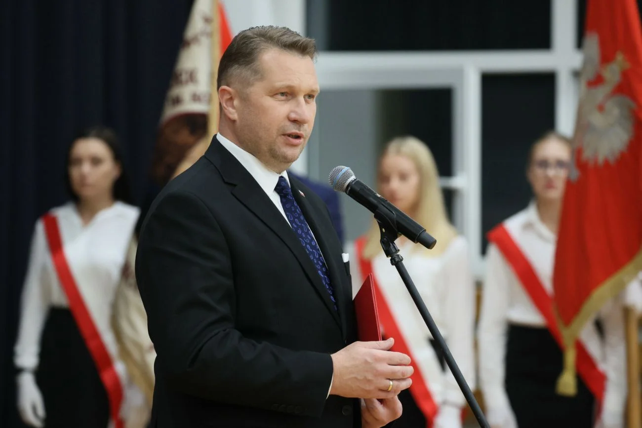 Przemysław Czarnek podczas rozpoczęcia roku szkolnego 2023/2024