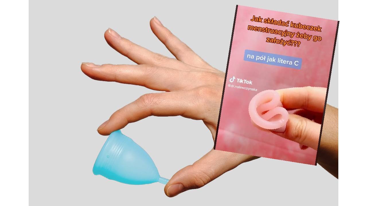 Tak nie wkładaj kubeczka menstruacyjnego. Lekarka pokazuje, jak to zrobić dobrze