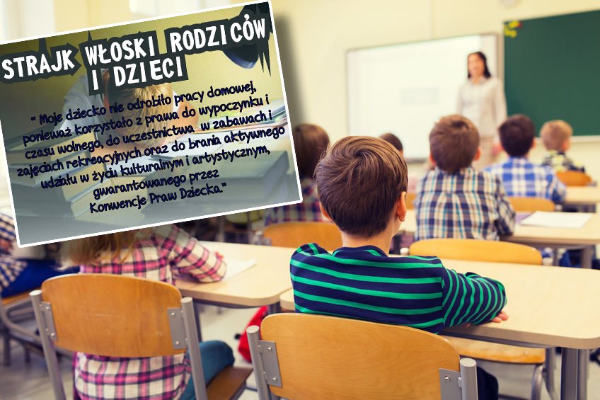 Strajk włoski rodziców i dzieci