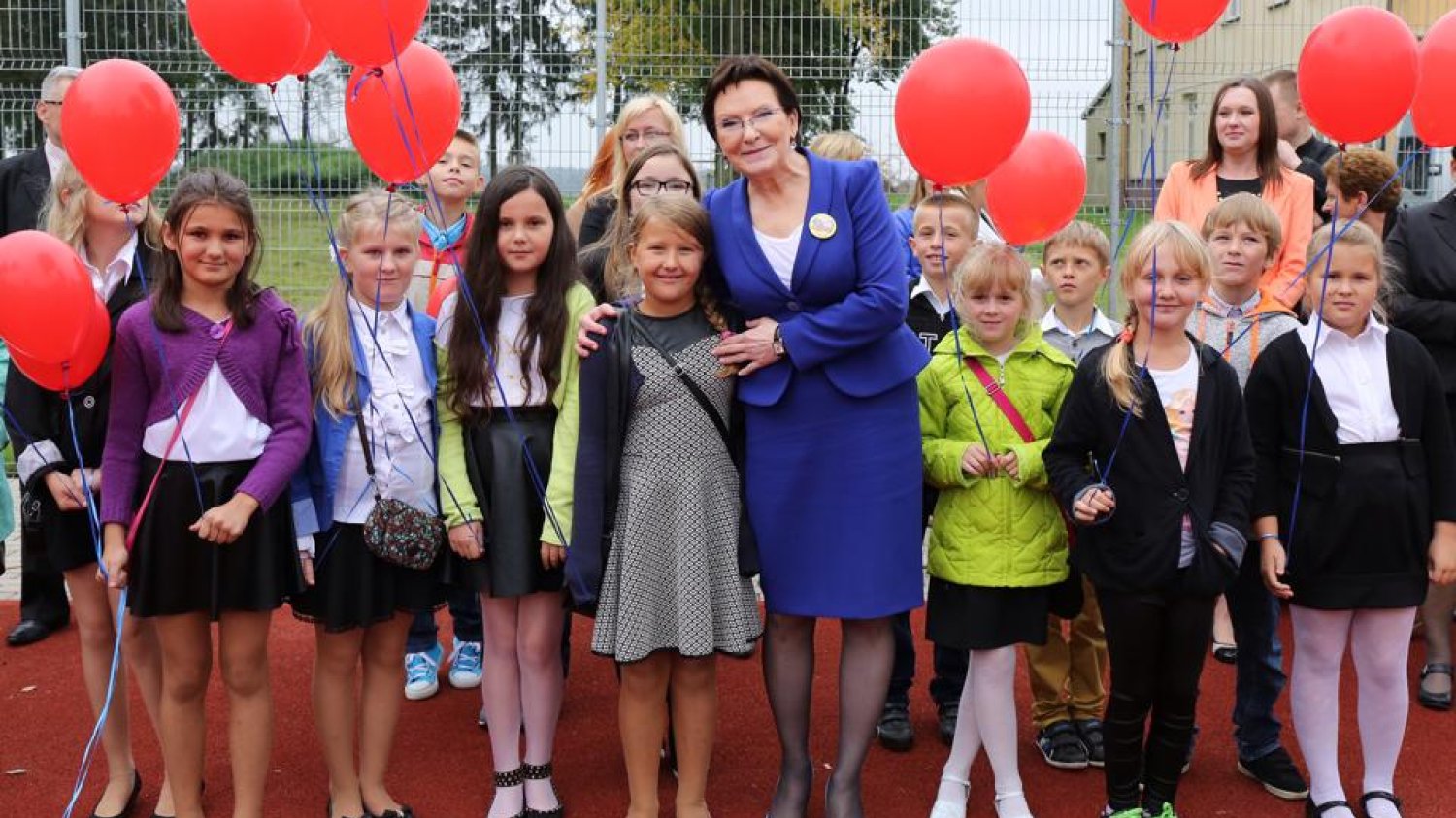 Ewa Kopacz na rozpoczęciu nowego roku szkolnego 2014/2015.