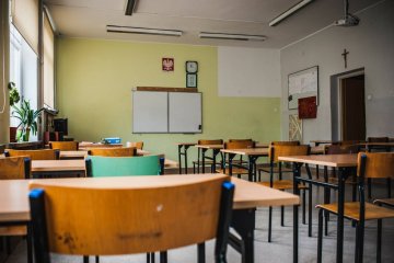Pusta klasa lekcyjna Pusta klasa lekcyjna