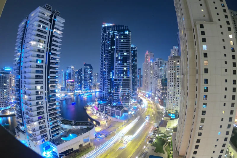 Dubaj - widok z okna w mieszkaniu Sylwii Przeplaty