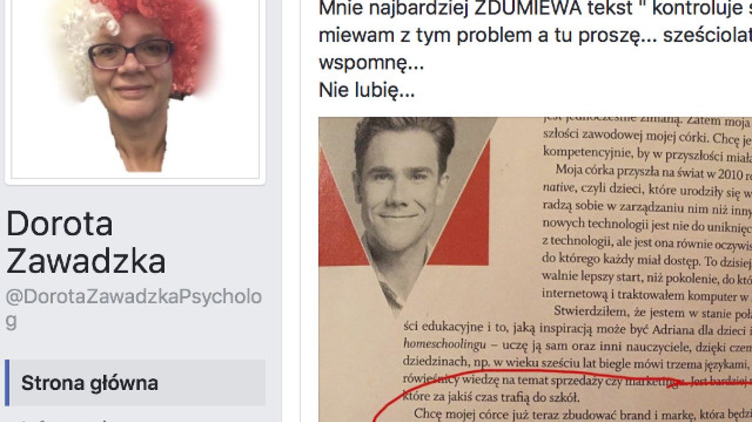 Na swoim profilu Zawadzka krótko i dosadnie skomentowała plany Grzesiaka.