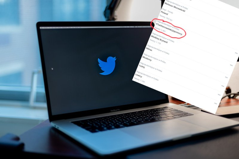 Najpopularniejszy hashtag w Polsce #Twitterowelekcjepomocy