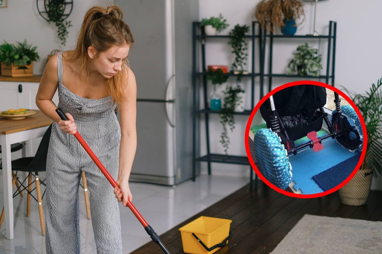 mokre kółka wózka - jak wyczyścić