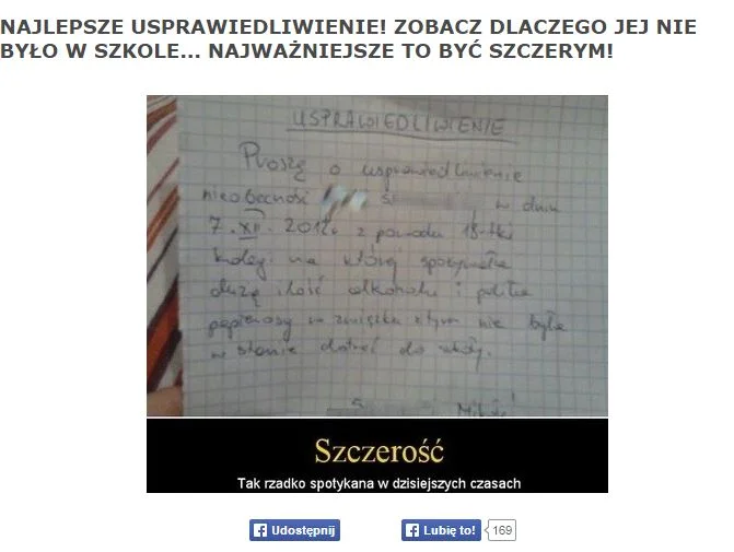 Szczerość nie zawsze popłaca...