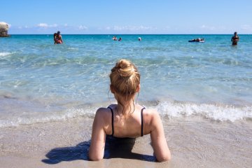 kobieta na plaży