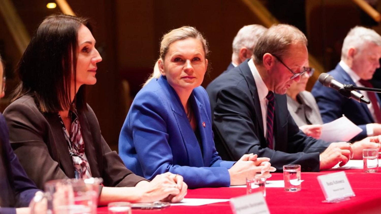 Barbara Nowacka podczas spotkania z mediami Barbara Nowacka podczas spotkania z mediami