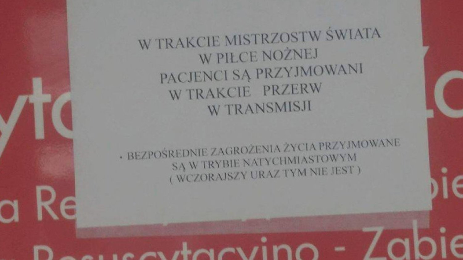 Kartka z informację, która ukazała się na oddziale SOR nie była w żaden sposób autoryzowana przez Dyrekcję Szpital – informuje Paweł Natkowski.