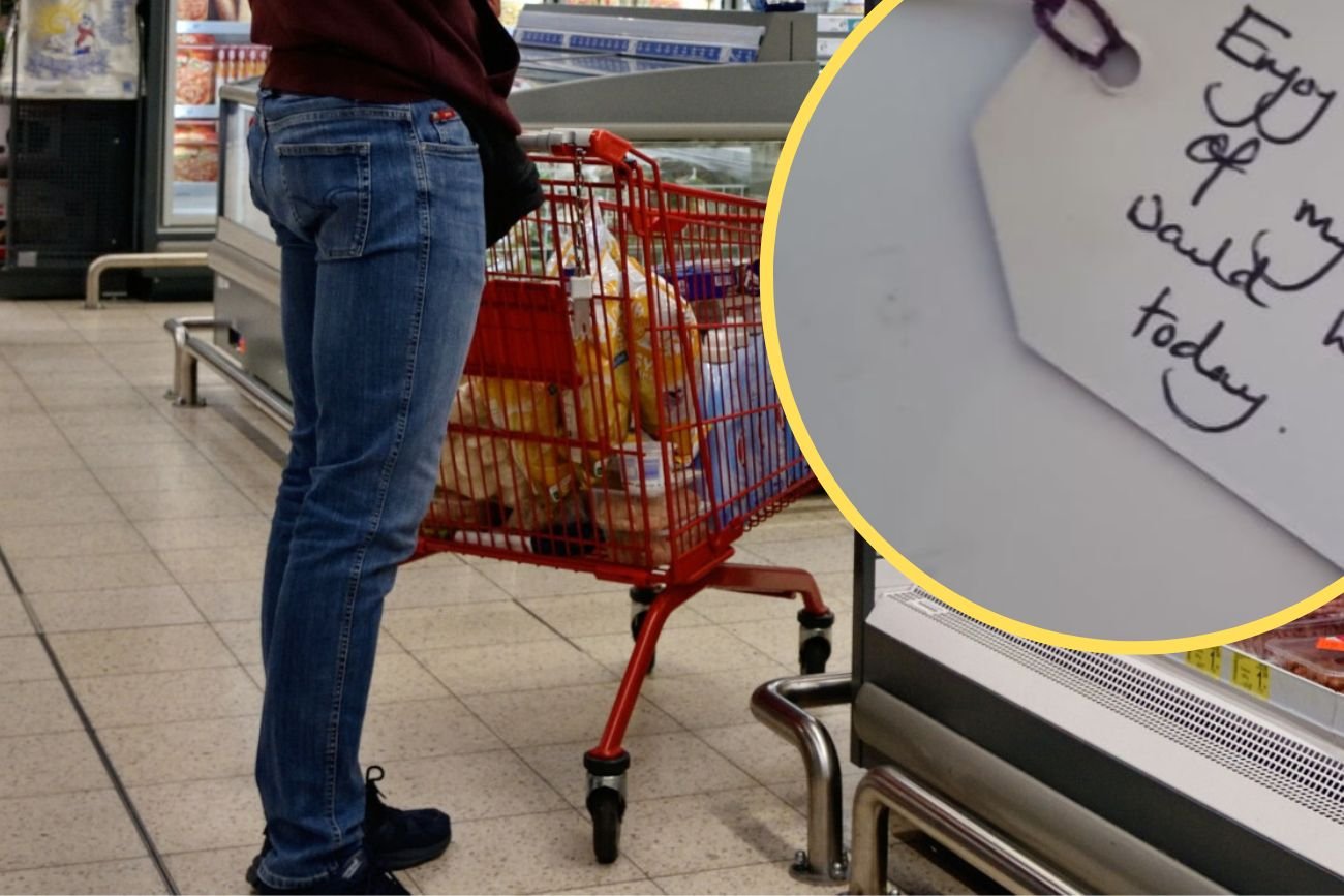 Poruszający liścik w książce