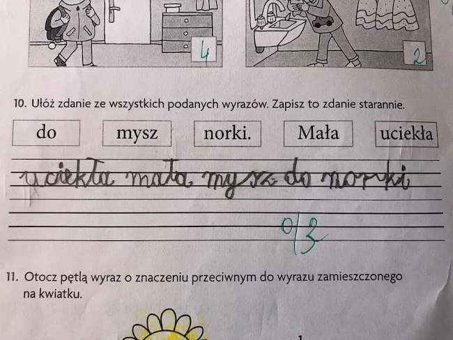 Uciekła mała mysz do norki