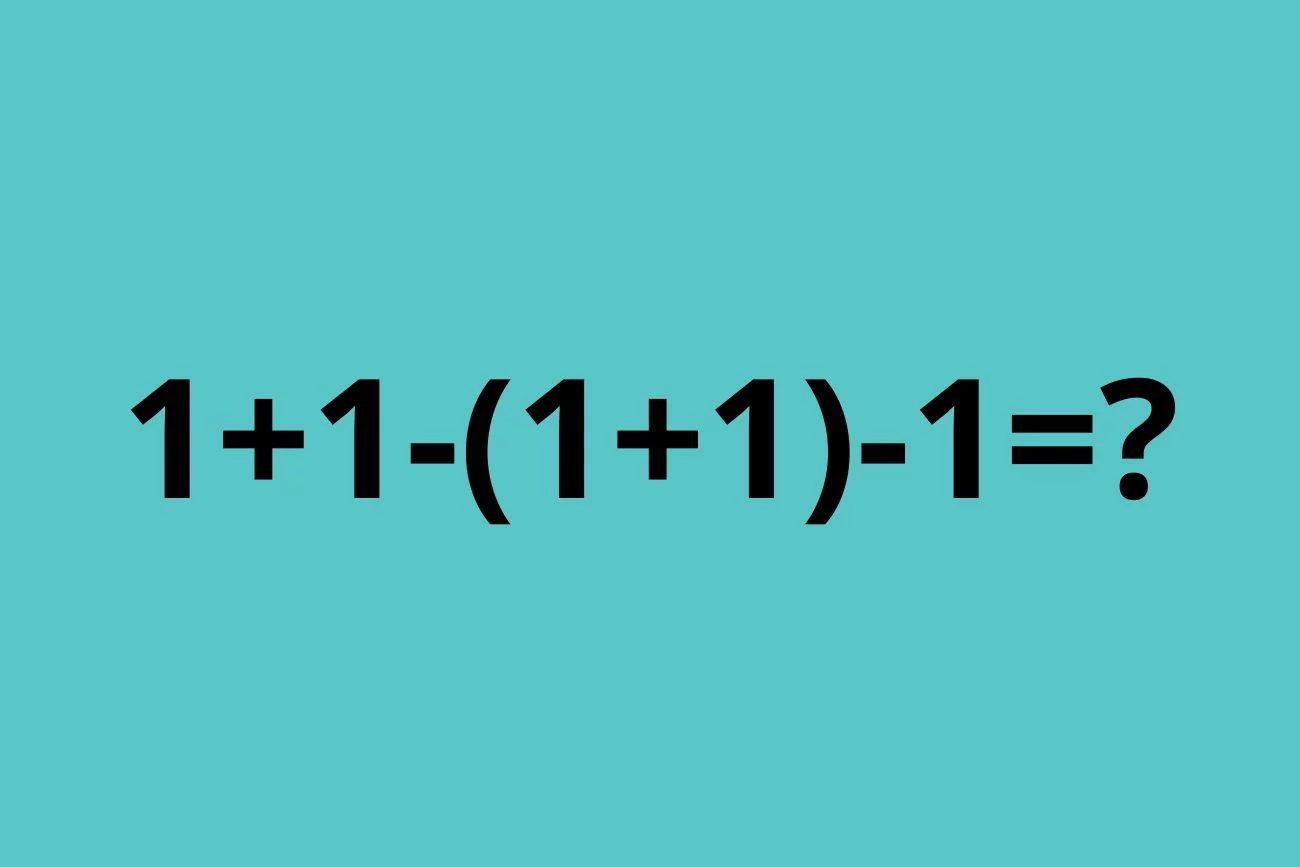 zagadka matematyczna z samymi jednkami
