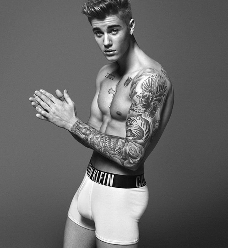 Justin Beiber w reklamie Calvina Kleina