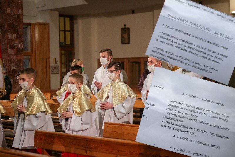 Ogłoszenie parafialne - próba komunijna odwołana