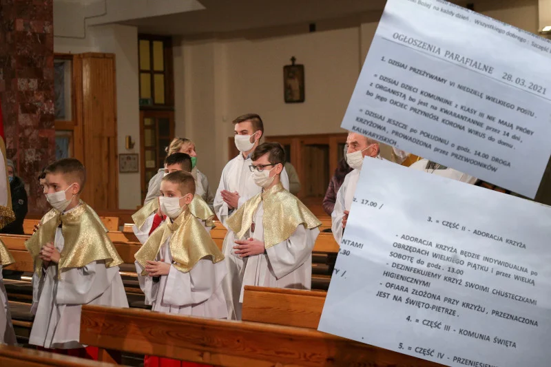 Ogłoszenie parafialne - próba komunijna odwołana