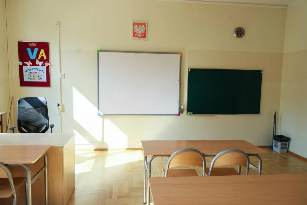 Pusta sala lekcyjna. Pusta sala lekcyjna.