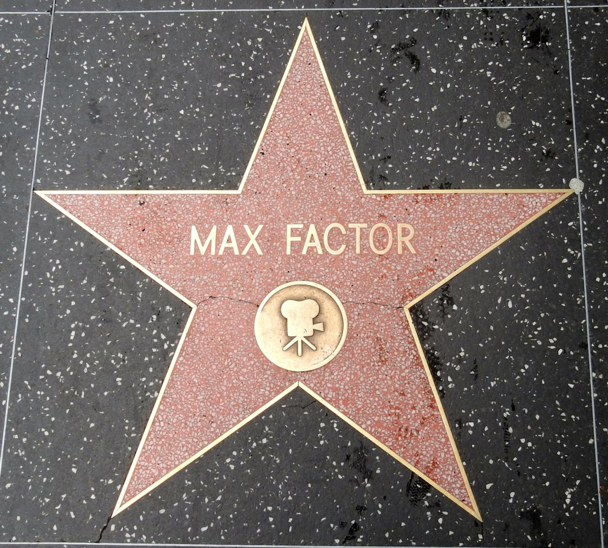 Aleja Gwiazd w Los Angeles z nazwiskiem Maxa Factora.