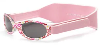 My First Shades (producent Real Kids Shades) z neoprenową regulowaną opaską.