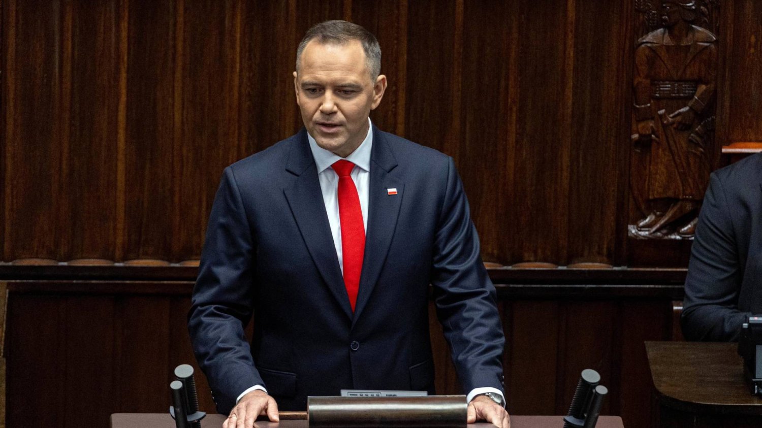 Prezydent Karol Nawrocki przemawia w Sejmie