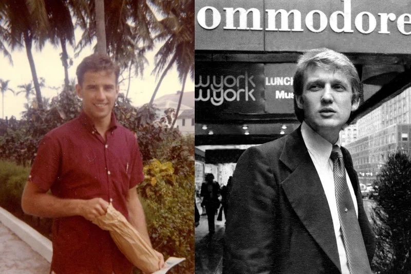Młody Biden i Trump Młody Biden i Trump