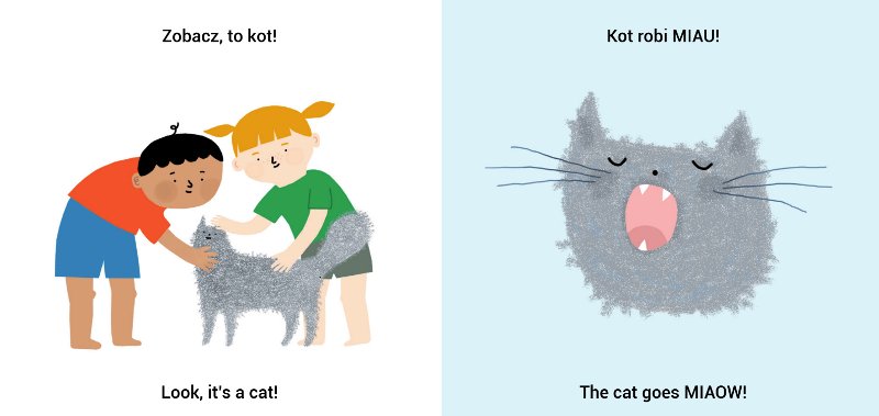 Przykładowe strony z książki "Franek, Frania i Felix. Zwierzęta domowe"