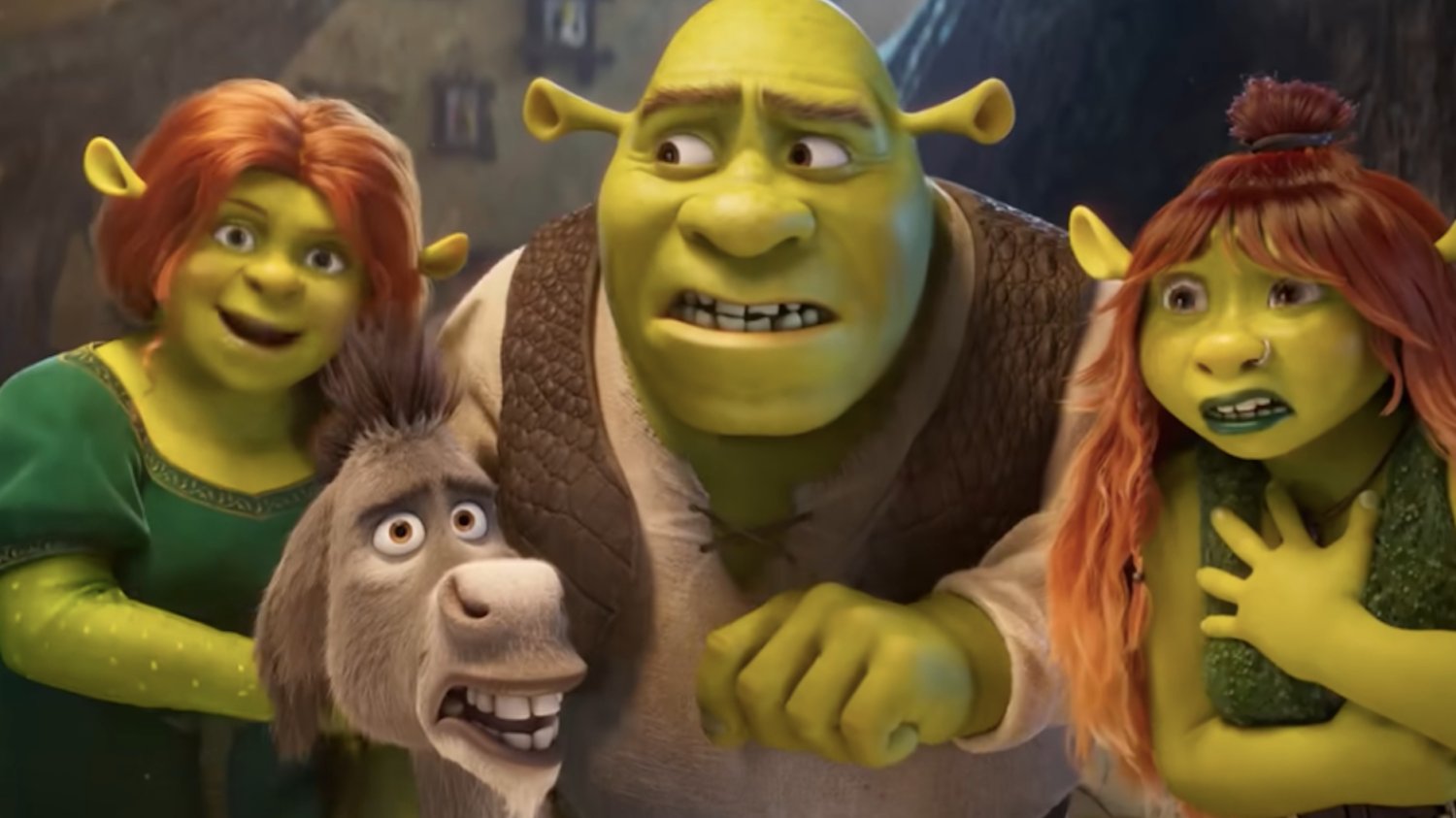 Shrek wraca do kin. Znamy datę premiery tej kultowej produkcji Na zdjęciu kadr ze zwiastuna filmu Shrek 5