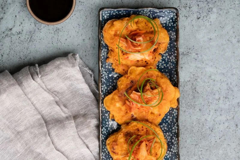 Placki z kimchi