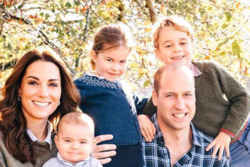 Kartka świąteczna pary książęcej 2018.