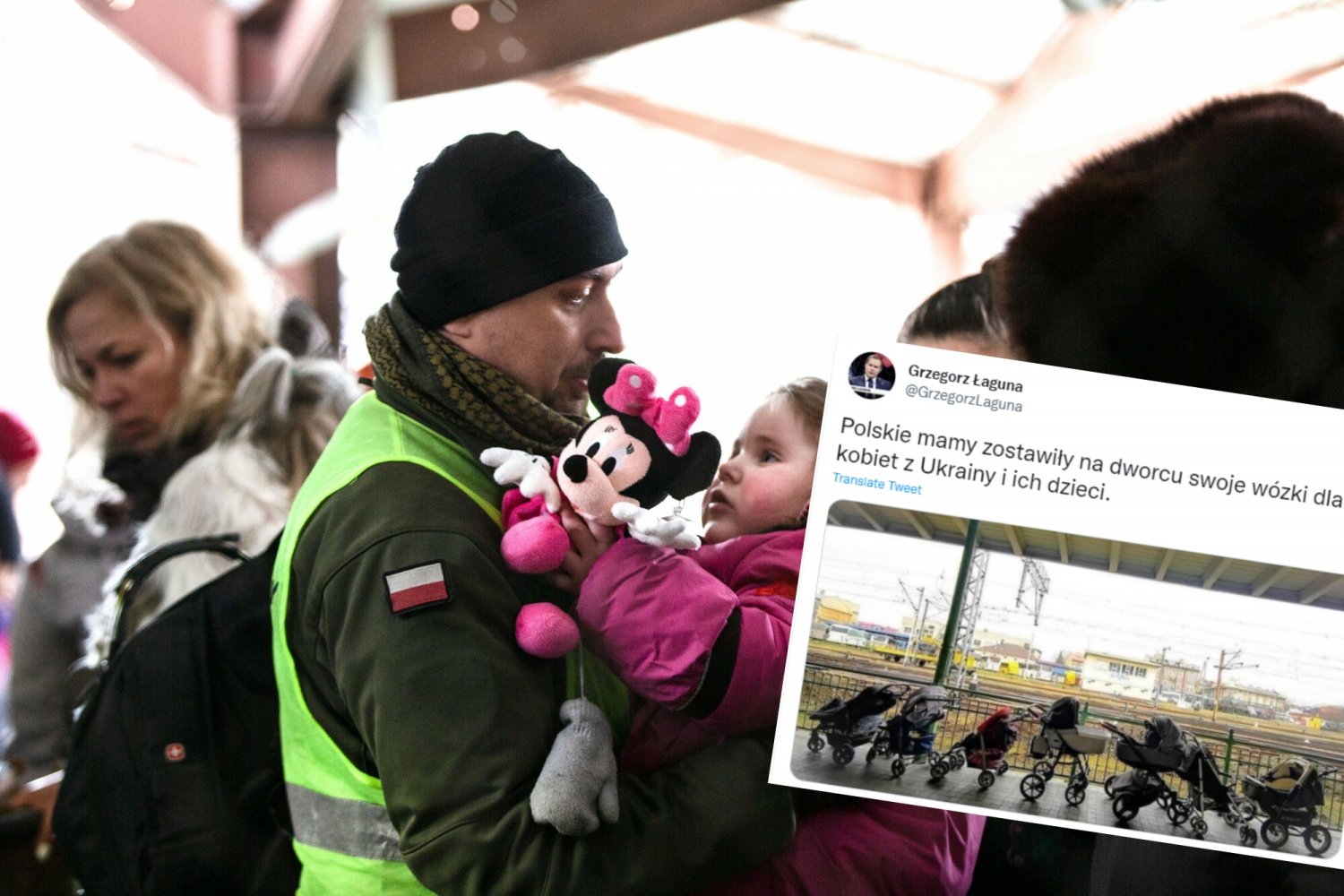 Wózki na dworcu w Przemyślu