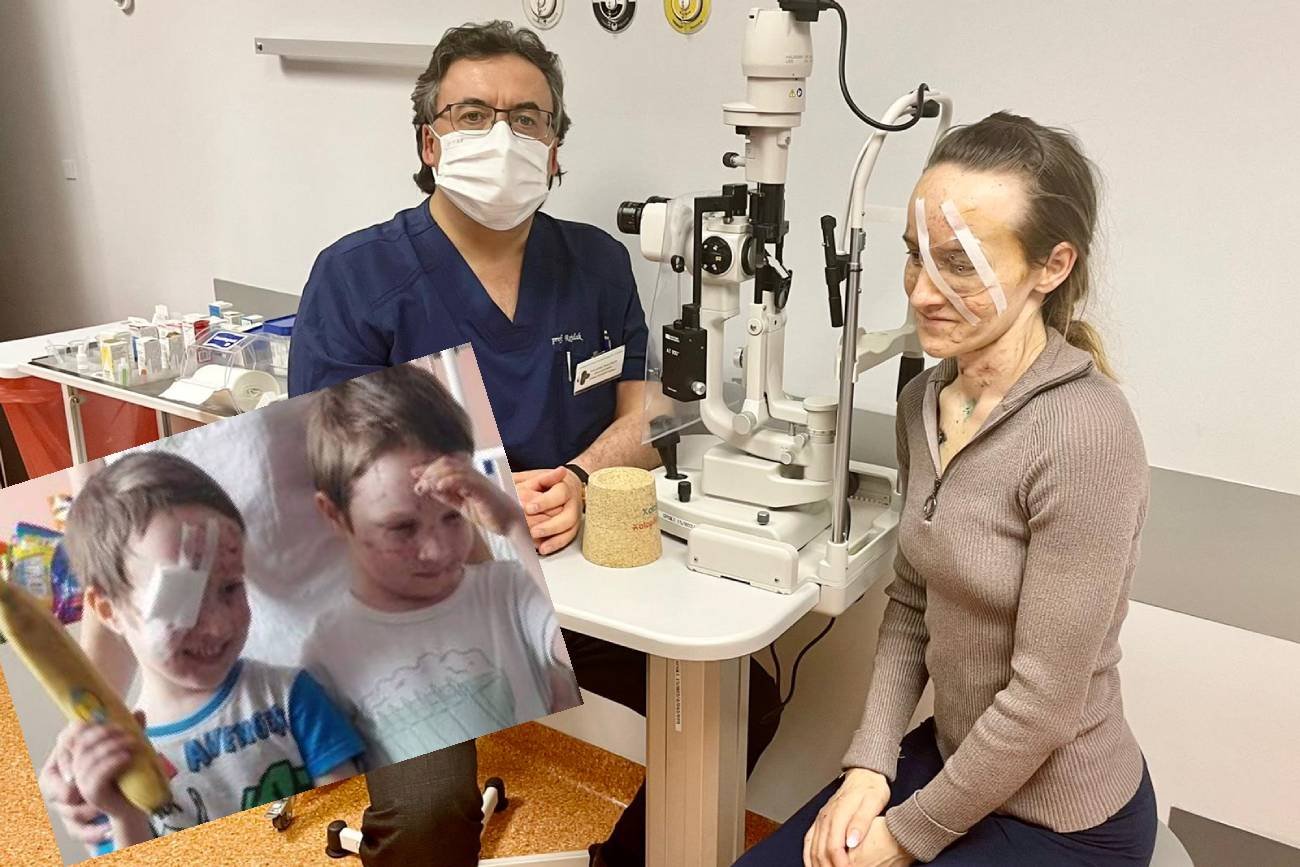 wojna w Ukrainie, Ukraińska mama, Lublin, szpital w Lublinie, operacja wzroku, utrata wzroku