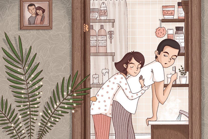 Ilustracje o prawdziwej bliskości w czterech ścianach was zachwycą!