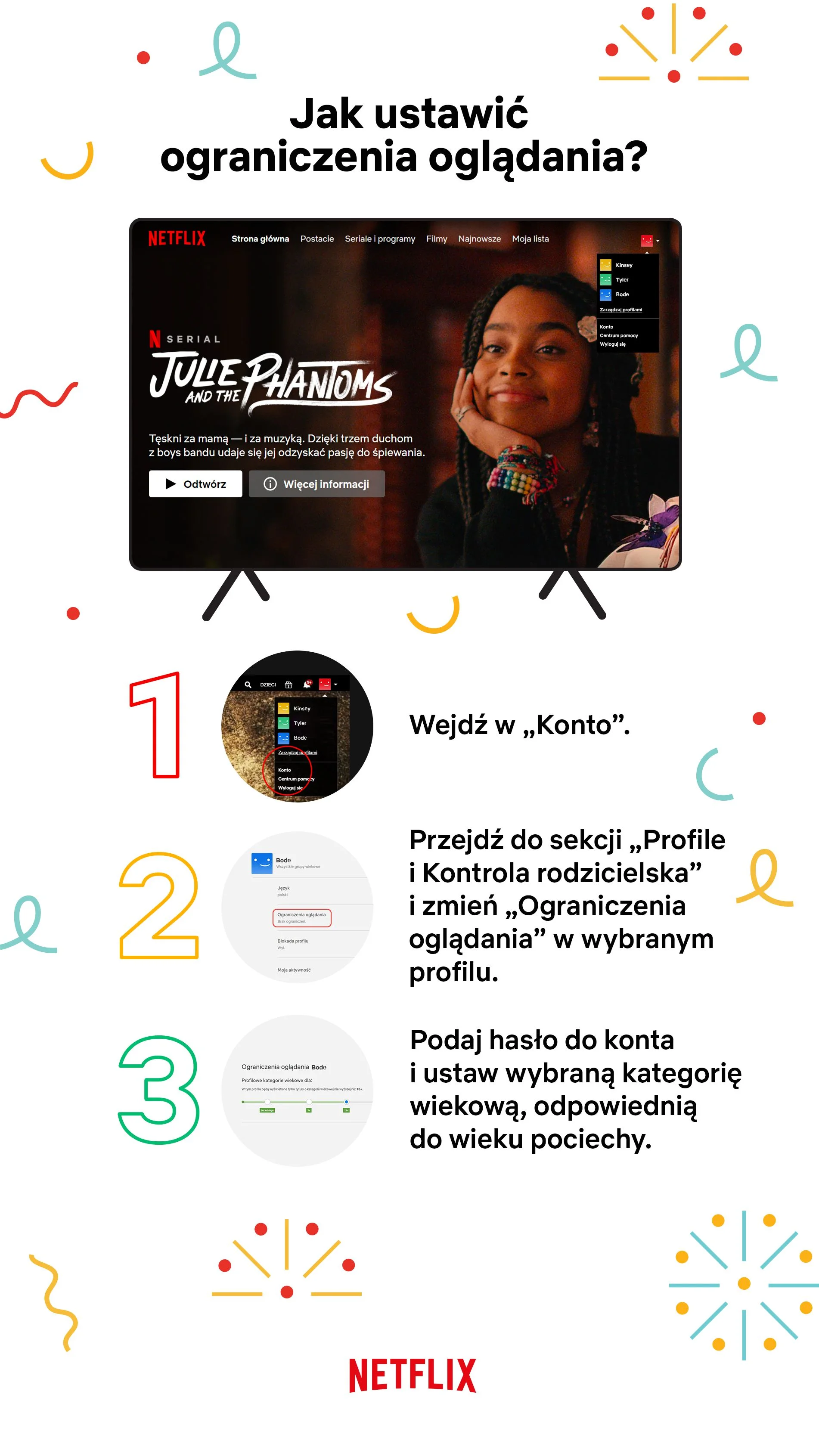 Jak ustawić ograniczenia oglądania?