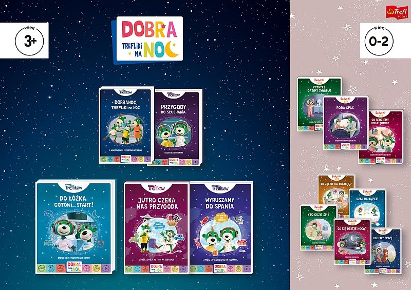 Na kanwie serialu "Rodzina Treflików" powstała kolekcja książek "Dobranoc, Trefliki na noc", pomagająca w kształtowaniu wspierających sen nawyków u dzieci