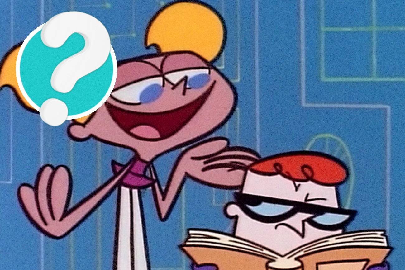 Kadr z kreskówki "Laboratorium Dextera"