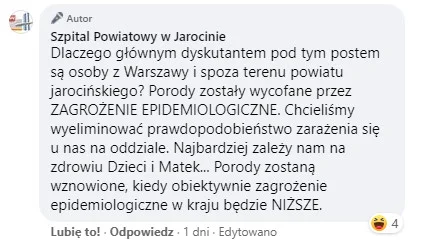 Komentarz - Powiatowy Szpital w Jarocinie
