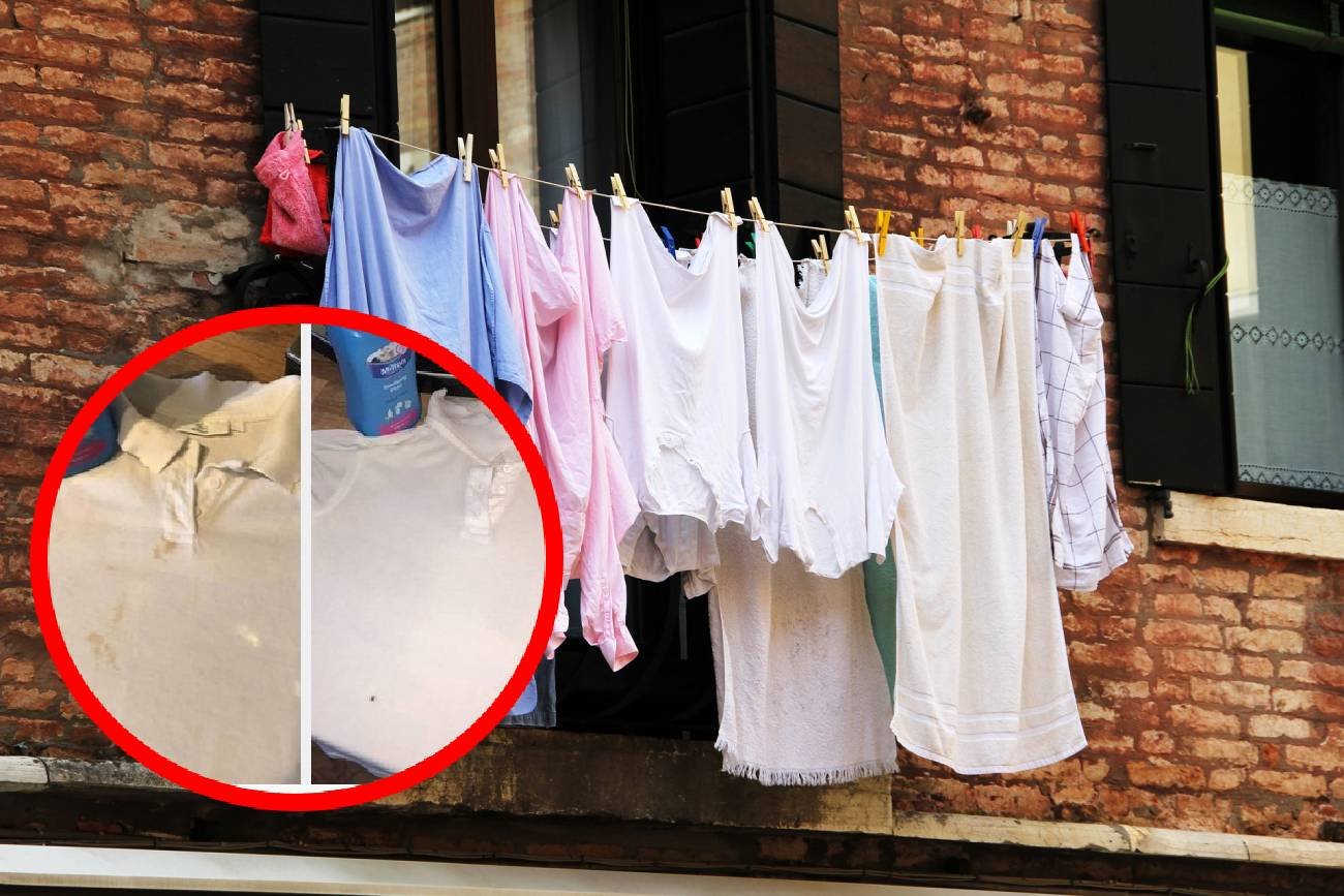 plamy na ubraniu, dziecięce ubrania, plamy, jak usunąć plamę, usuwanie plam na białych ubraniach, usuwanie plam na białych materiałach, domowy trik