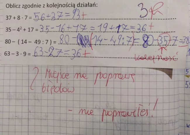 Zadanie z matematyki