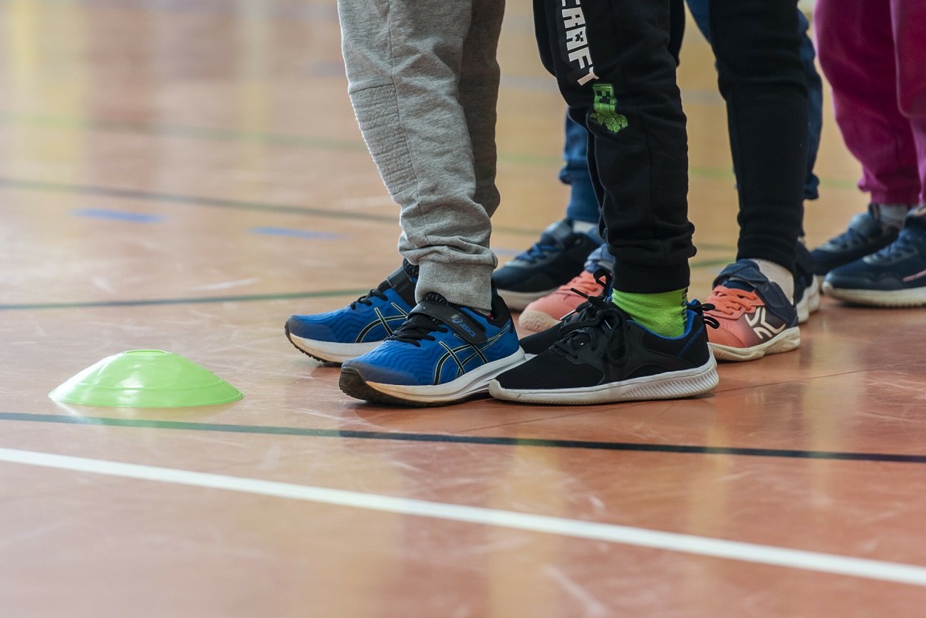 Lekcja wychowania fizycznego.